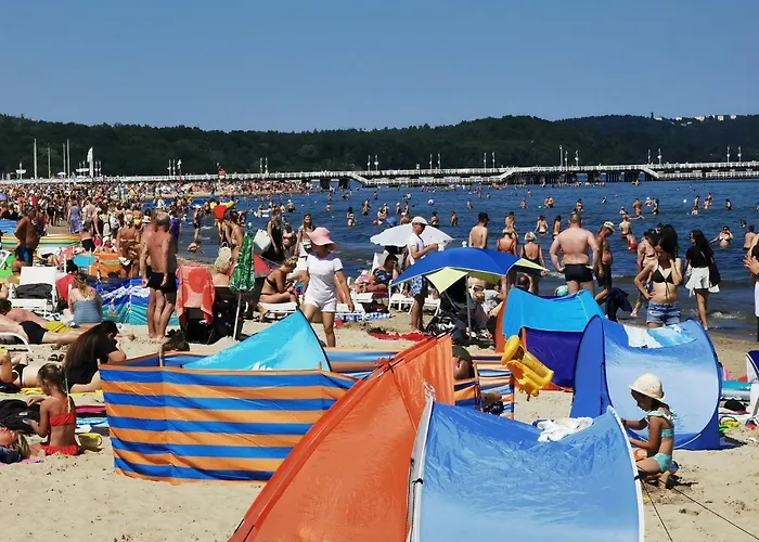 H2O apartament z balkonem i garażem, 300m plaża Sopot