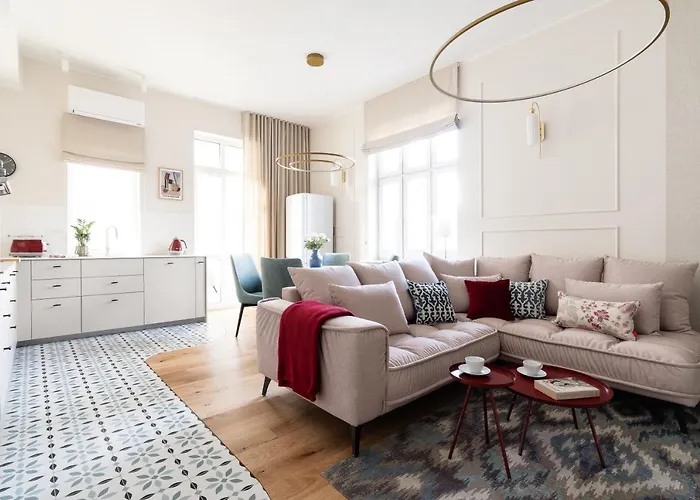 Sanhaus Apartments - Apartament SANTORINI - dwie sypialnie, dwie łazienki, klimatyzacja Sopot