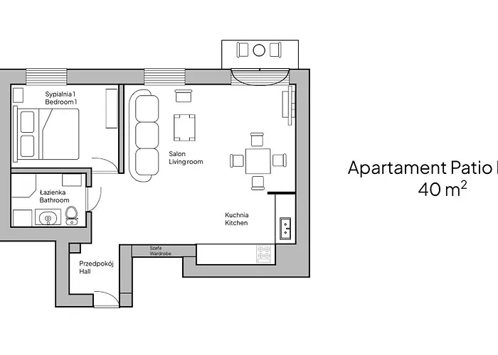 Sanhaus Apartments - Patio Mare - Apartament Z Balkonem I Parkingiem W Centrum Sopot