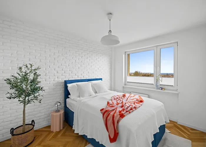 Seaview Apartament z Balkonem i Widokiem na Morze - Praia Apartments Sopot