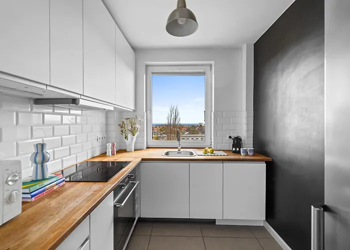Seaview Apartament z Balkonem i Widokiem na Morze - Praia Apartments Sopot